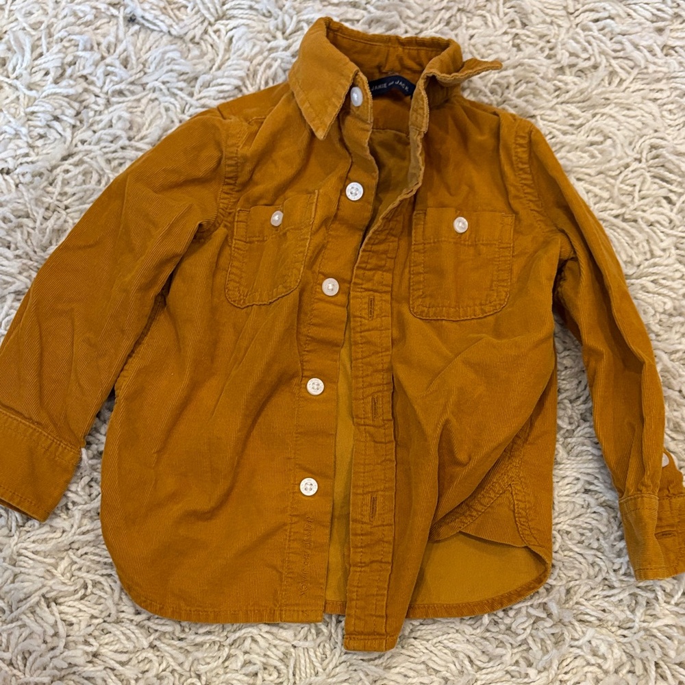 Janie and Jack Golden Button-Down Shirt